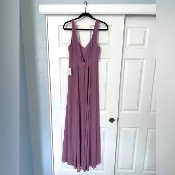 Show Me Your MuMu Maxi Bridesmaid Dress Mauve Pink - Picture 3 of 6